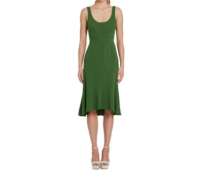 Amanda Uprichard Campania Midi Dress In Ferman In Ferman Green