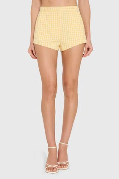 Amanda Uprichard Cara Shorts In Yellow