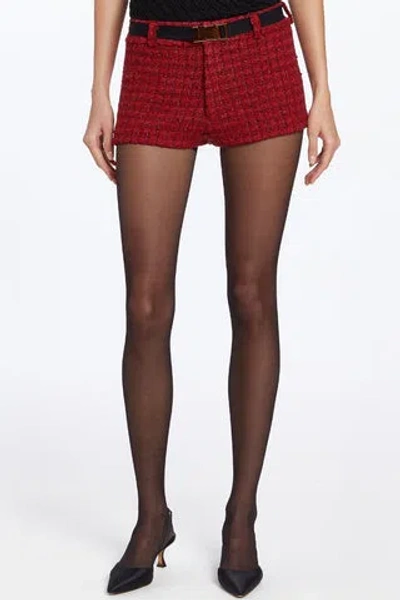 Amanda Uprichard Caresse Shorts In Durham Tweed