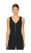 Amanda Uprichard Carnegie Vest In Black