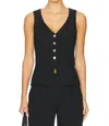 Amanda Uprichard Carnegie Vest In Black