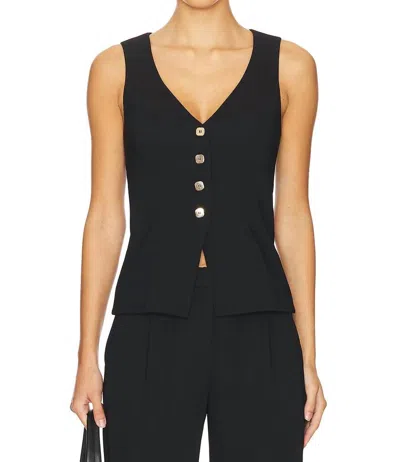 Amanda Uprichard Carnegie Vest In Black