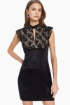Amanda Uprichard Carys Dress In Black In Black