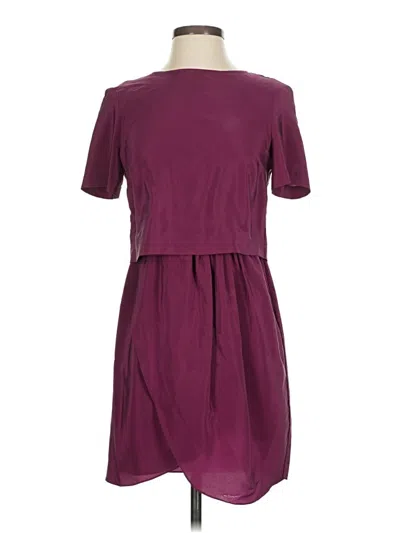 Pre-owned Amanda Uprichard Casual Dress In Burgundy