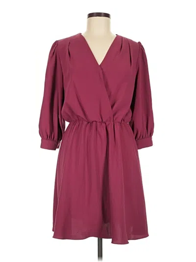 Pre-owned Amanda Uprichard Casual Dress In Burgundy