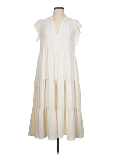 Pre-owned Amanda Uprichard Casual Dress In White