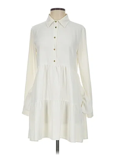 Pre-owned Amanda Uprichard Casual Dress In White