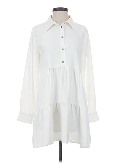 Pre-owned Amanda Uprichard Casual Dress In White