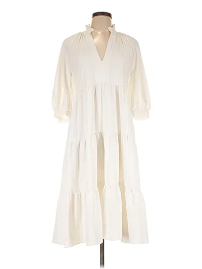 Pre-owned Amanda Uprichard Casual Dress In White
