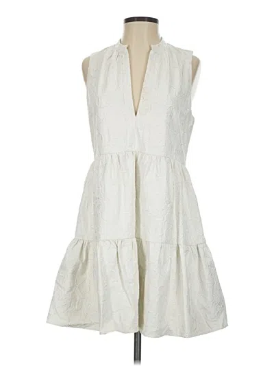 Pre-owned Amanda Uprichard Casual Dress In White