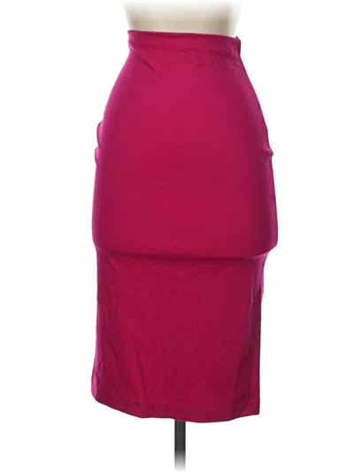 Pre-owned Amanda Uprichard Casual Skirt In Burgundy