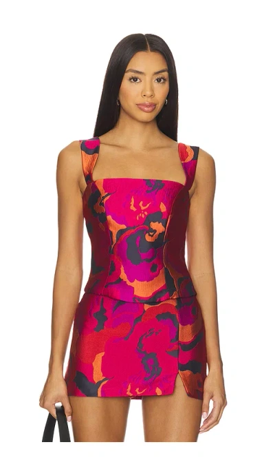 Amanda Uprichard Ceronne Top In Multi