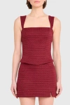 Amanda Uprichard Ceronne Top Russet In Brown