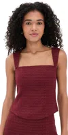 Amanda Uprichard Ceronne Top Russet In Brown