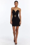 Amanda Uprichard Chalice Dress Black In Black
