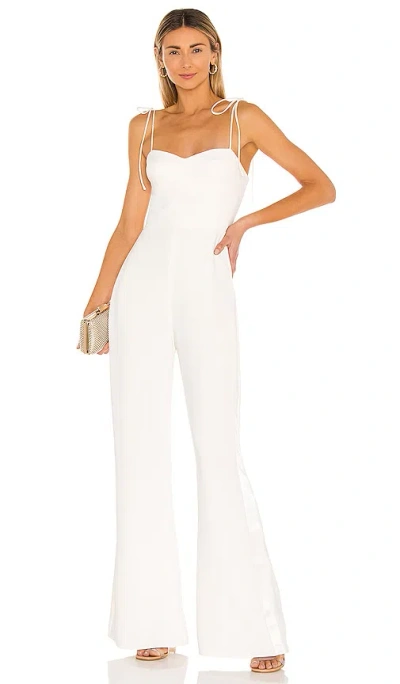 Amanda Uprichard Champagne Jumpsuit In Ivory In Multi
