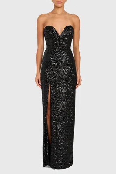 Amanda Uprichard Cherri Gown In Black