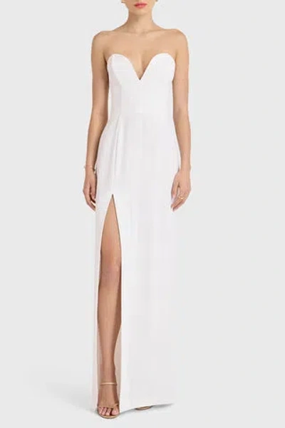 Amanda Uprichard Cherri Gown In Ivory