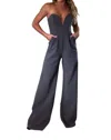 Amanda Uprichard Cherri Jumpsuit In Grey In Grey