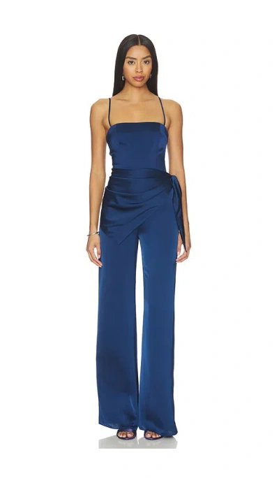 Amanda Uprichard Cheryl Jumpsuit In Blue