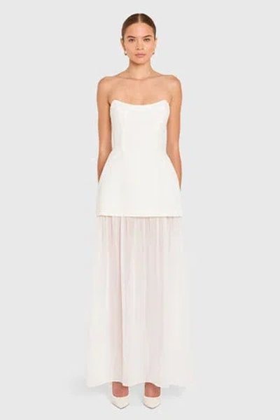 Amanda Uprichard Christy Maxi Dress In Yellow