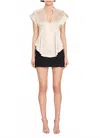 Amanda Uprichard Cielo Top In Bone In Neutral