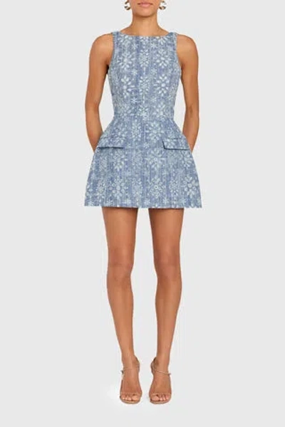 Amanda Uprichard Clarissa Romper In Blue