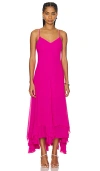 Amanda Uprichard The Clemenza Dress In Hot Pink In 艳粉色