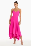 Amanda Uprichard The Clemenza Dress In Hot Pink In Hot Pink