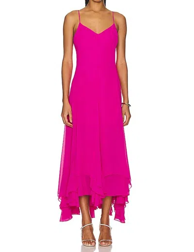 Amanda Uprichard Clemenza Dress In Fuchsia In Pink