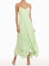 Amanda Uprichard Clemenza Midi Dress In Pear In Multi