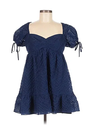 Pre-owned Amanda Uprichard Cocktail Dress In Blue