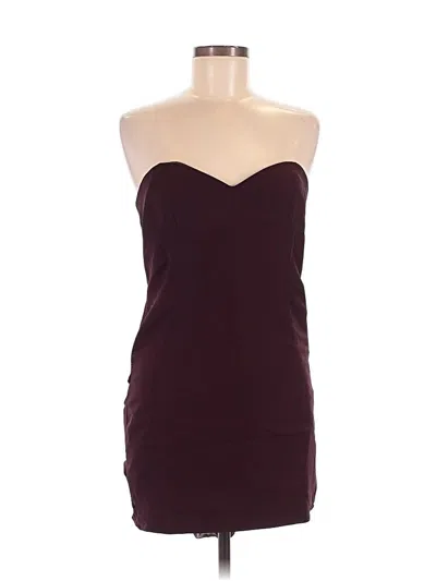 Pre-owned Amanda Uprichard Cocktail Dress In Burgundy