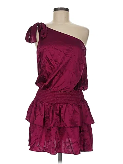 Pre-owned Amanda Uprichard Cocktail Dress In Burgundy