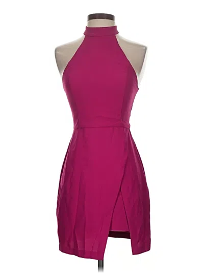 Pre-owned Amanda Uprichard Cocktail Dress In Burgundy