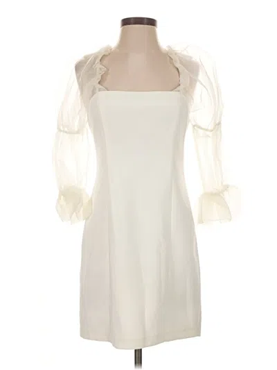 Pre-owned Amanda Uprichard Cocktail Dress In Ivory
