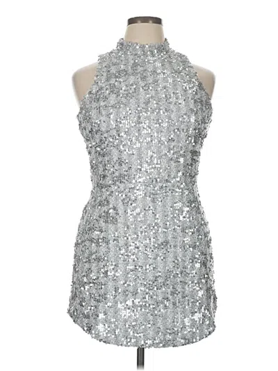 Pre-owned Amanda Uprichard Cocktail Dress In Silver