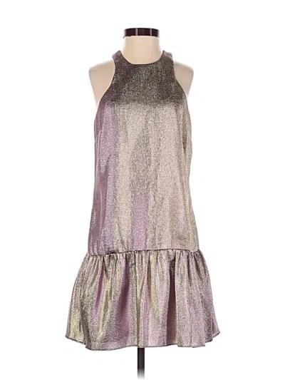 Pre-owned Amanda Uprichard Cocktail Dress In Silver