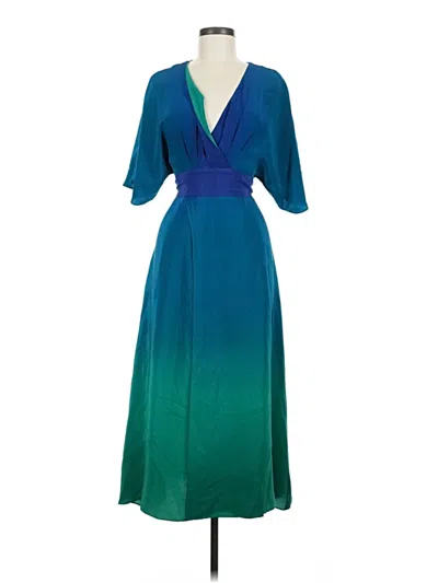 Pre-owned Amanda Uprichard Cocktail Dress In Teal