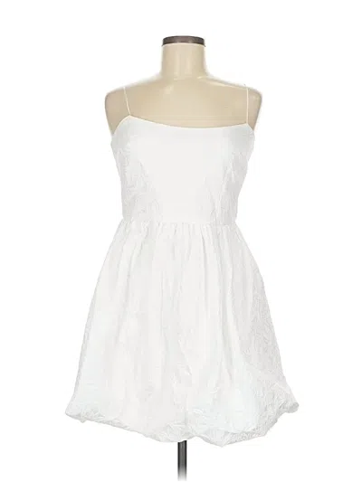 Pre-owned Amanda Uprichard Cocktail Dress In White
