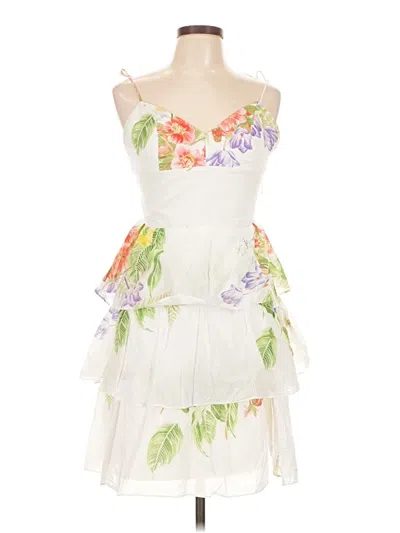 Pre-owned Amanda Uprichard Cocktail Dress In White