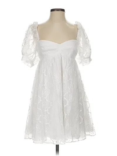 Pre-owned Amanda Uprichard Cocktail Dress In White