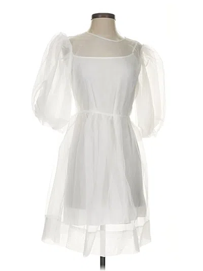 Pre-owned Amanda Uprichard Cocktail Dress In White