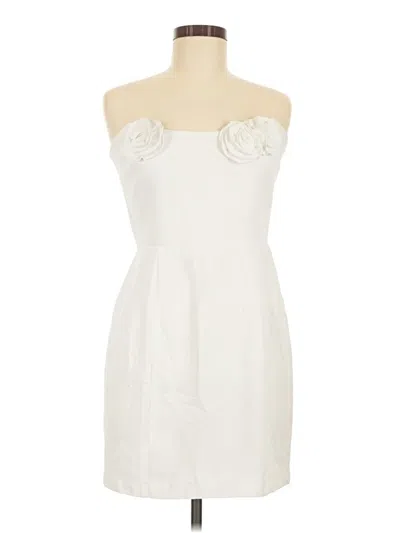 Pre-owned Amanda Uprichard Cocktail Dress In White