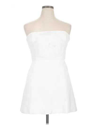 Pre-owned Amanda Uprichard Cocktail Dress In White
