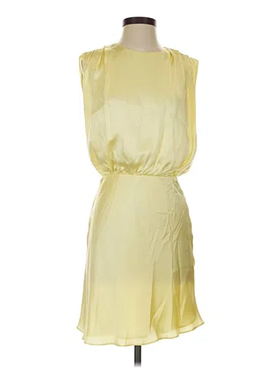 Pre-owned Amanda Uprichard Cocktail Dress In Yellow