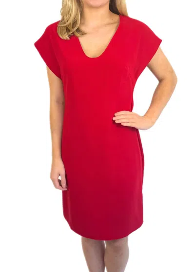 Amanda Uprichard Colson Dress In Scarlet In Red