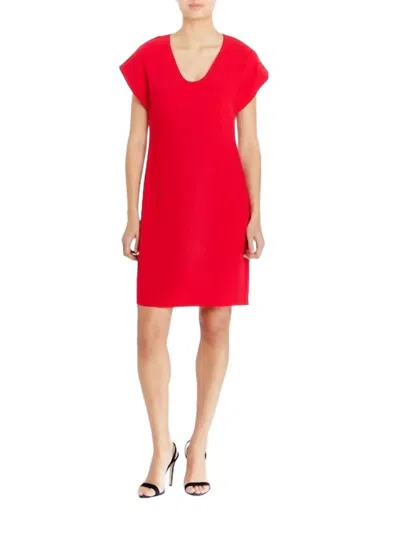 Amanda Uprichard Colson Dress In Scarlet In Red
