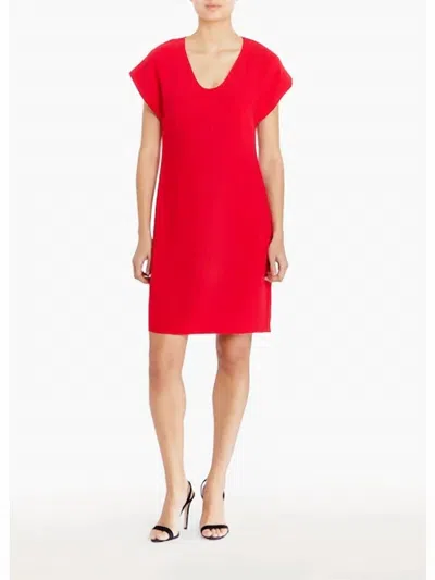 Amanda Uprichard Colson Dress In Scarlet In Red