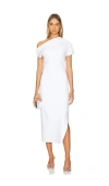 Amanda Uprichard Columba Dress In 光纤白